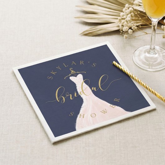 Vintage Wedding Dress Pink Brautparty Navy Serviette