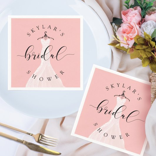 Vintage Wedding Dress Pink Brautparty Pink Serviette