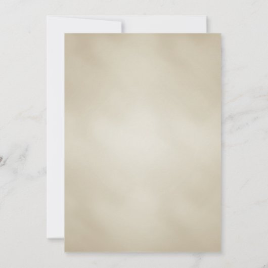 Vintage Wedding Einladung (Rückseite)