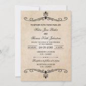 Vintage Wedding Einladung (Vorderseite)