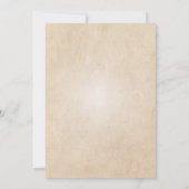 Vintage Wedding Einladung (Rückseite)