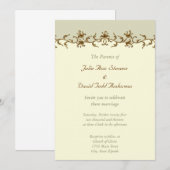 Vintage Wedding Einladung (Vorne/Hinten)