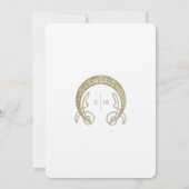 Vintage Wedding Einladung Art Nouveau by Foord (Rückseite)