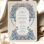 Vintage Wedding Einladung Dusty Blue W Morris<br><div class="desc">Art Nouveau Vintage Hochzeit Einladungen von William Morris in einem floralen, romantischen und whimsical Design. Viktorianische Schnörkel ergänzen klassische Deko-Schriftart. Bitte geben Sie Ihre persönlichen Informationen ein, und Sie sind fertig. Wenn Sie das Design weiter ändern möchten, klicken Sie auf den blauen Button "Anpassen". Vielen Dank, dass Sie mein Design...</div>