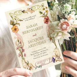 Vintage Wedding Einladung Jugendstil Deko