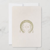 Vintage Wedding Einladung Jugendstil von Mucha (Rückseite)