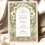 Vintage Wedding Einladung Jugendstil von Mucha<br><div class="desc">Art Nouveau Vintage Hochzeit Einladungen von Alphonse Mucha in einem floralen, romantischen und whimsical Design. Viktorianische Schnörkel ergänzen klassische Deko-Schriftart. Bitte geben Sie Ihre persönlichen Informationen ein, und Sie sind fertig. Wenn Sie das Design weiter ändern möchten, klicken Sie einfach auf den blauen Button "Anpassen". Vielen Dank, dass Sie mein...</div>