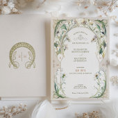 Vintage Wedding Einladung Jugendstil von Mucha