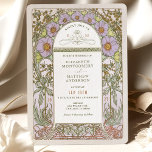 Vintage Wedding Einladung Jugendstil von Mucha<br><div class="desc">Art Nouveau Vintage Hochzeit Einladungen von Alphonse Mucha in einem floralen, romantischen und whimsical Design. Viktorianische Schnörkel ergänzen klassische Deko-Schriftart. Bitte geben Sie Ihre persönlichen Informationen ein, und Sie sind fertig. Wenn Sie das Design weiter ändern möchten, klicken Sie einfach auf den blauen Button "Anpassen". Vielen Dank, dass Sie mein...</div>