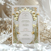 Vintage Wedding Einladung Jugendstil von Mucha