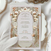 Vintage Wedding Einladung Jugendstil von Mucha