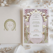 Vintage Wedding Einladung Jugendstil von Mucha