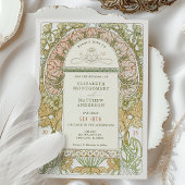 Vintage Wedding Einladung Jugendstil von Mucha