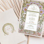 Vintage Wedding Einladung Jugendstil von Mucha