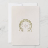 Vintage Wedding Einladung Jugendstil von Mucha (Rückseite)