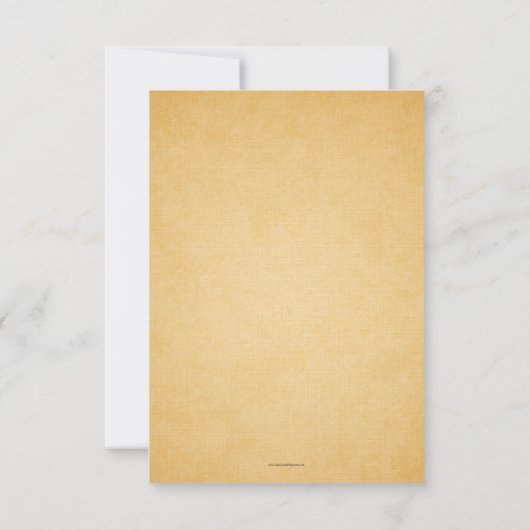 Vintage Wedding Einladung UAWG Geblüht (Rückseite)