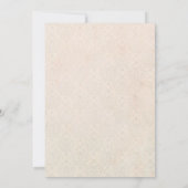 Vintage Wedding Einladung #V3 (Rückseite)