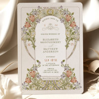 Vintage Wedding Einladung von William Morris