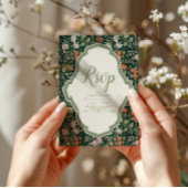 Vintage Wedding Einladung William Morris