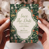 Vintage Wedding Einladung William Morris