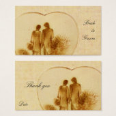 Vintage Wedding Favor Tag (Vorne & Hinten)