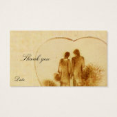 Vintage Wedding Favor Tag (Rückseite)