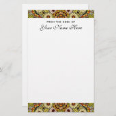 Vintage Wedding, Garden Blume Blumenschmetterlinge Briefpapier (Vorne/Hinten)