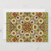 Vintage Wedding, Garden Blume Blumenschmetterlinge Einladung (Rückseite)