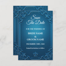 Vintage Wedding Geometric Aquamarin Türkis Elegant