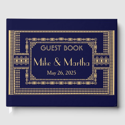 Vintage Wedding Guest Book Gästebuch (Vorderseite)