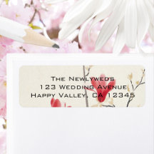 Vintage Wedding, japanischer Rosa Magnolia Tree