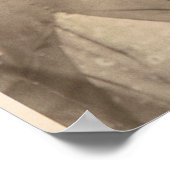 Vintage Wedding Jubiläum Poster (Ecke)