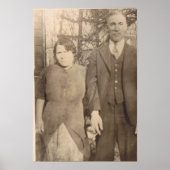 Vintage Wedding Jubiläum Poster (Vorne)