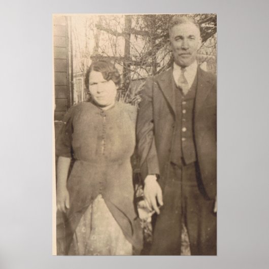 Vintage Wedding Jubiläum Poster (Vorne)