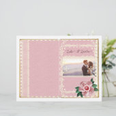 Vintage Wedding Junk Journal Buchübersicht (Stehend Vorderseite)