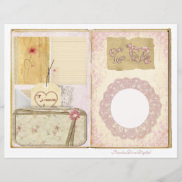 Vintage Wedding Junk Journal Scrapbook Seite 19 & 