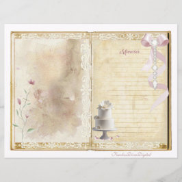 Vintage Wedding Junk Journal Scrapbook Seite 9 & 1