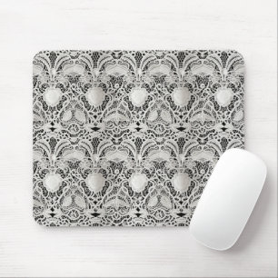 Vintage Wedding Lace Pattern Mousepad