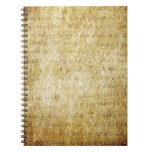 Vintage Wedding Liebe ist Patient Notizblock (Vorderseite)