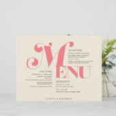 Vintage Wedding Lmon Pink Creme (Stehend Vorderseite)