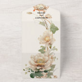 Vintage Wedding Lotus Blume All In One Einladung (Außenbereich)