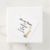 Vintage Wedding Lotus Blume Geschenkanhänger (Beispiel)