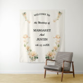 Vintage Wedding Lotus Blume Wandteppich (Beispiel)