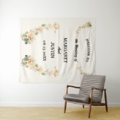 Vintage Wedding Lotus Blume Wandteppich (Beispiel (Horizontal))