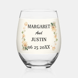 Vintage Wedding Lotus Blume Weinglas Ohne Stiel