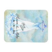 Vintage Wedding Magnet (Horizontal)