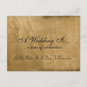 Vintage Wedding Marketing Postkarten