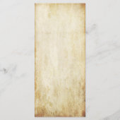 Vintage Wedding Menu Menükarte (Rückseite)