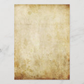 Vintage Wedding Menükarte (Rückseite)