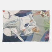 Vintage Wedding, Mid Century Modern Art Deco Geschirrtuch (Horizontal)